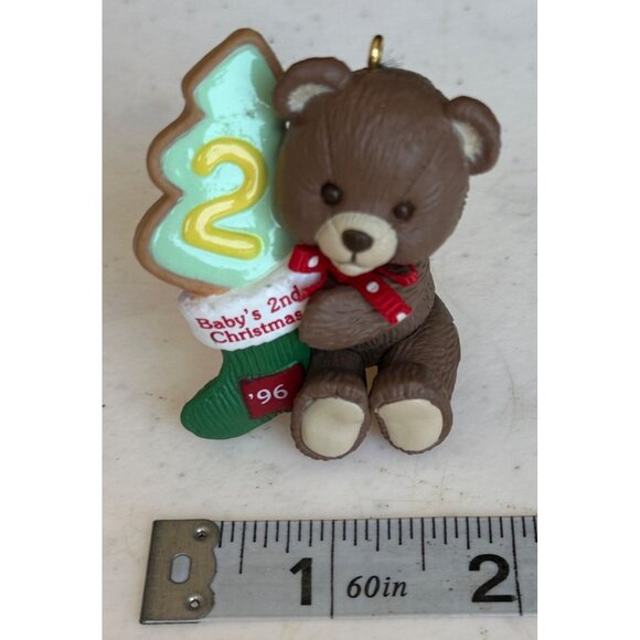 VTG 1994 Hallmark Keepsake Ornament Baby's Second Christmas 2.5" Tall (READ) - Picture 11 of 13